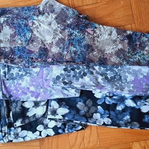Lot of 3 printed Hue denim leggings size XL